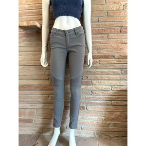 Prana Gray Skinny Moto Jeans